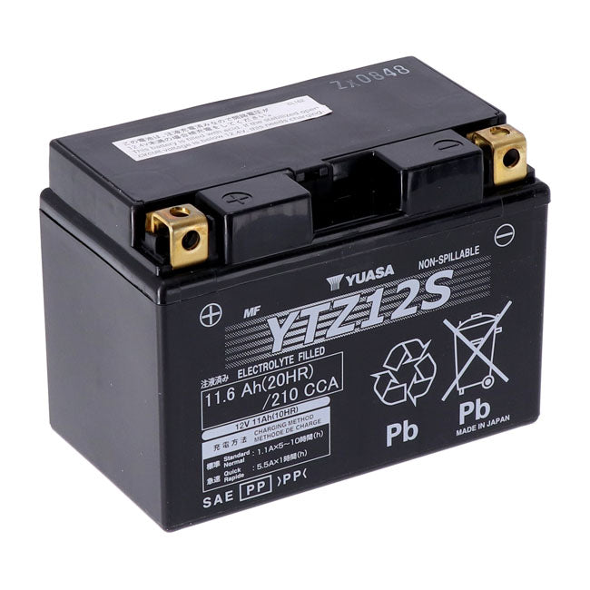 Yuasa, High performance AGM battery, YTZ12S Batteries Yuasa