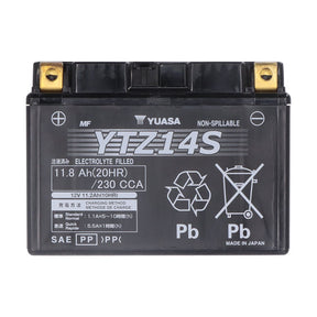 Yuasa, High performance AGM battery, YTZ14S Batteries Yuasa