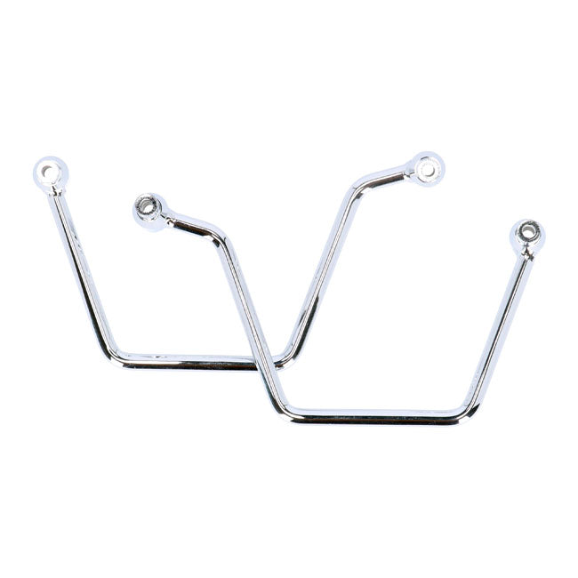 Highway Hawk, Saddlebag Support Kit. Chrome Saddlebags Support Kits Highway Hawk