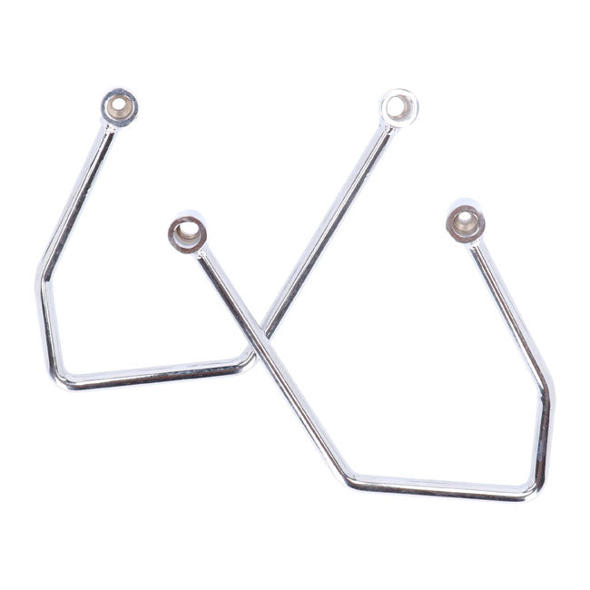 Highway Hawk, Saddlebag Support Kit. Chrome Saddlebags Support Kits Highway Hawk