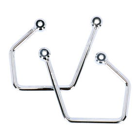 Highway Hawk, Saddlebag Support Kit. Chrome Saddlebags Support Kits Highway Hawk