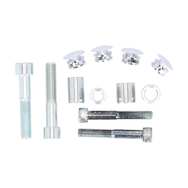 Highway Hawk, Saddlebag Support Kit. Chrome Saddlebags Support Kits Highway Hawk