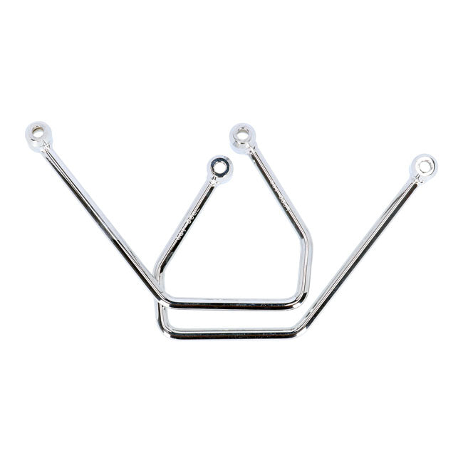 Highway Hawk, Saddlebag Support Kit. Chrome Saddlebags Support Kits Highway Hawk