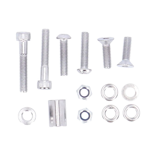 Highway Hawk, Saddlebag Support Kit. Chrome Saddlebags Support Kits Highway Hawk