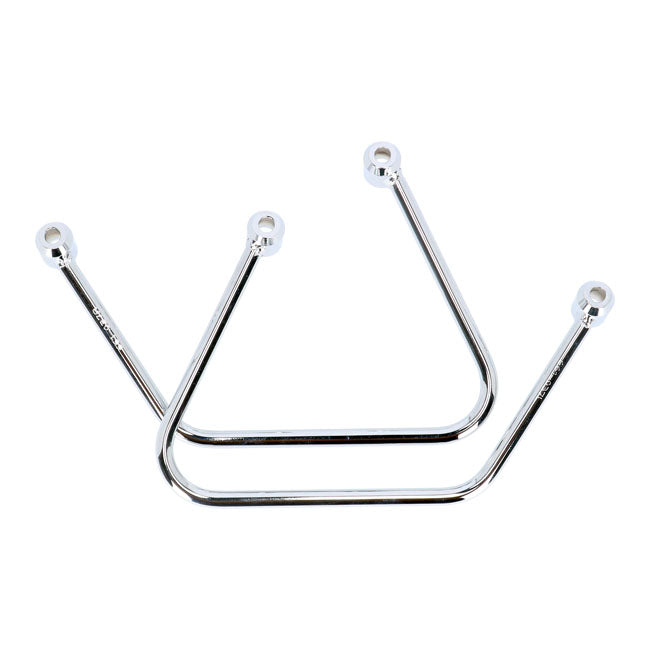 Highway Hawk, Saddlebag Support Kit. Chrome Saddlebags Support Kits Highway Hawk