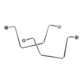 Highway Hawk, Saddlebag Support Kit. Chrome Saddlebags Support Kits Highway Hawk