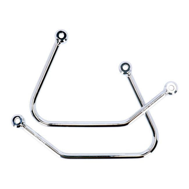 Highway Hawk, Saddlebag Support Kit. Chrome Saddlebags Support Kits Highway Hawk