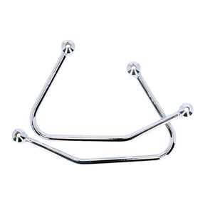 Highway Hawk, Saddlebag Support Kit. Chrome Saddlebags Support Kits Highway Hawk