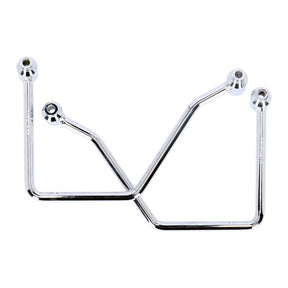 Highway Hawk, Saddlebag Support Kit. Chrome Saddlebags Support Kits Highway Hawk