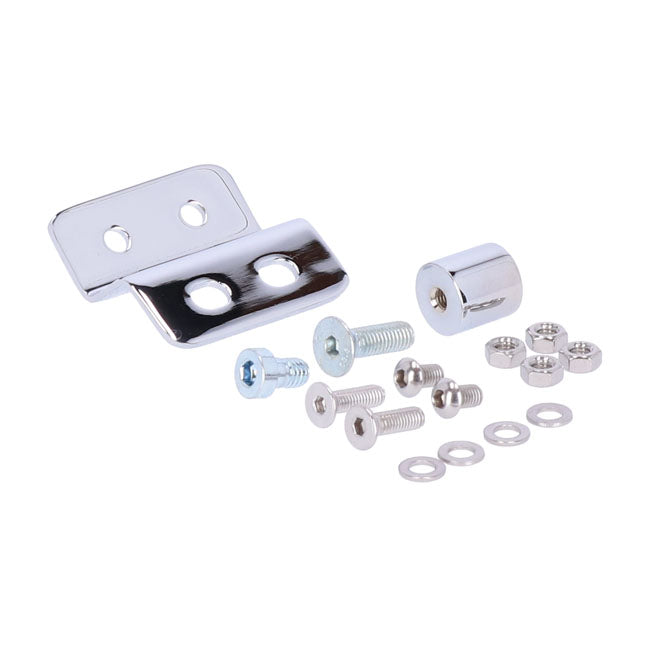 Highway Hawk, Solo Rack Billet. Chrome Luggage Racks Highway Hawk