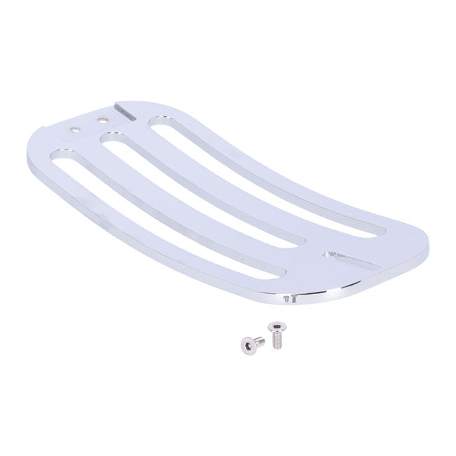 Highway Hawk, Solo Rack Billet. Chrome Luggage Racks Highway Hawk