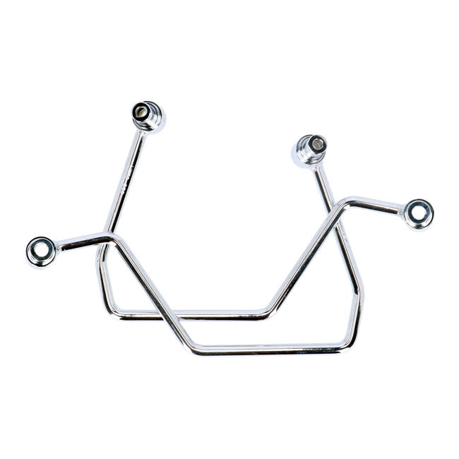 Highway Hawk, Saddlebag Support Kit. Chrome Saddlebags Support Kits Highway Hawk