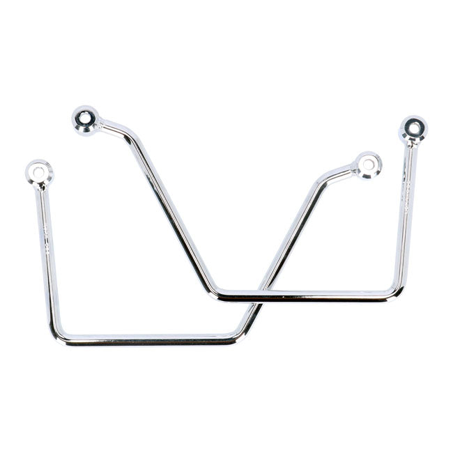 Highway Hawk, Saddlebag Support Kit. Chrome Saddlebags Support Kits Highway Hawk