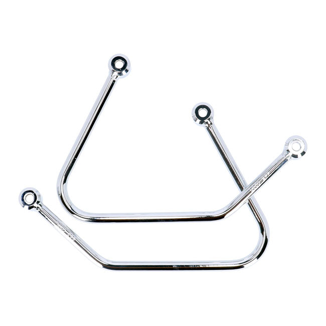 Highway Hawk, Saddlebag Support Kit. Chrome Saddlebags Support Kits Highway Hawk