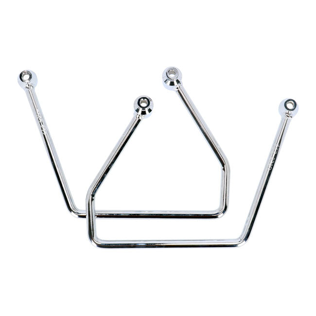 Highway Hawk, Saddlebag Support Kit. Chrome Saddlebags Support Kits Highway Hawk