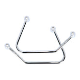 Highway Hawk, Saddlebag Support Kit. Chrome Saddlebags Support Kits Highway Hawk