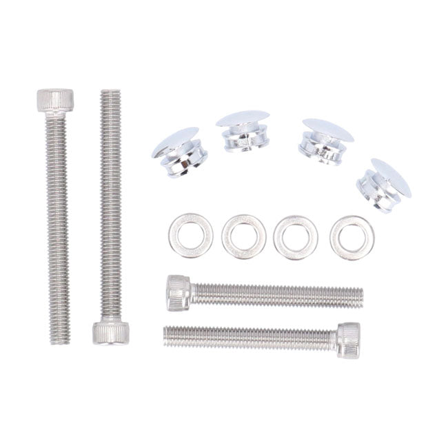 Highway Hawk, Saddlebag Support Kit. Chrome Saddlebags Support Kits Highway Hawk