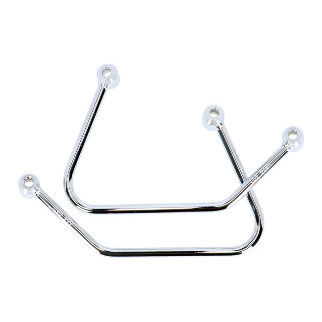 Highway Hawk, Saddlebag Support Kit. Chrome Saddlebags Support Kits Highway Hawk