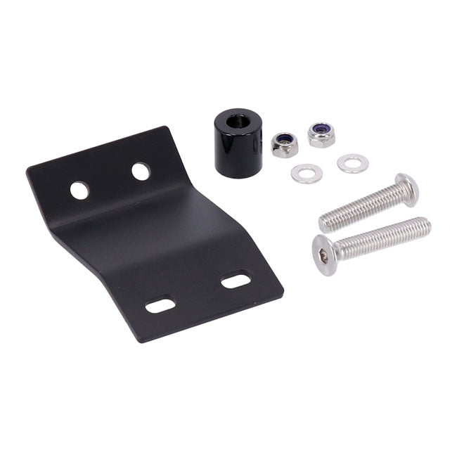 Highway Hawk, Solo Rack Billet. Gloss Black Luggage Racks Highway Hawk