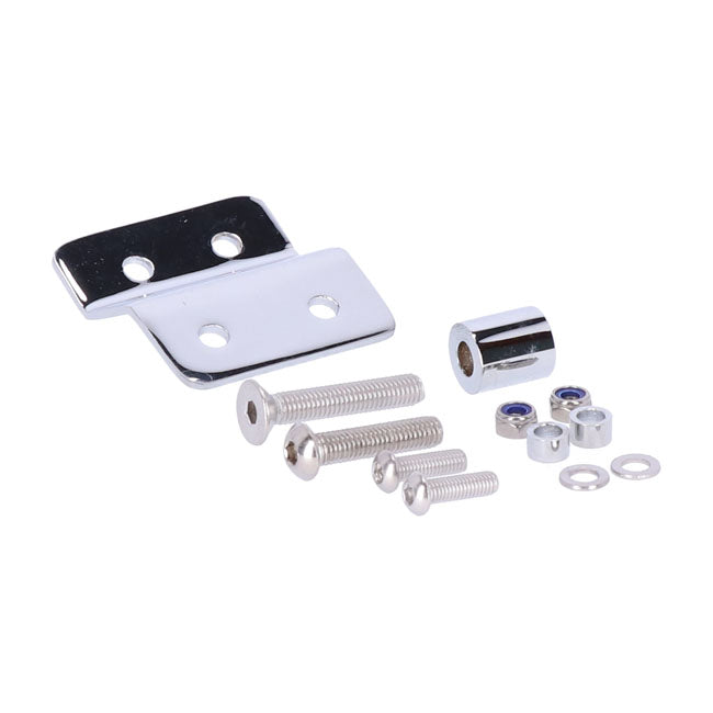 Highway Hawk, Solo Rack Billet. Chrome Luggage Racks Highway Hawk