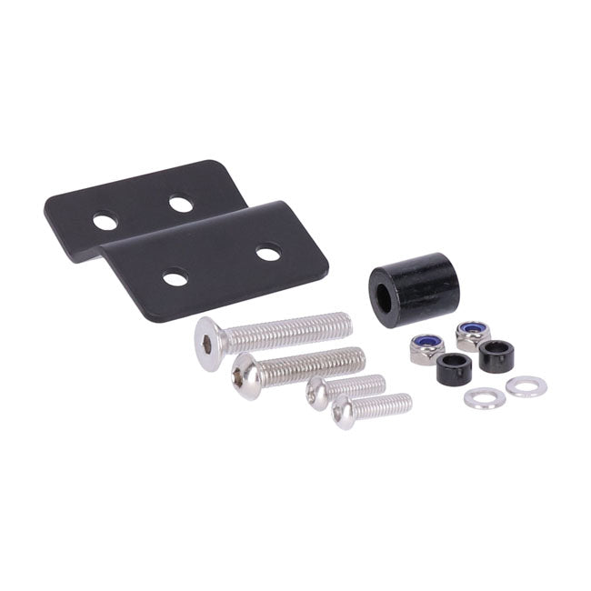 Highway Hawk, Solo Rack Billet. Gloss Black Luggage Racks Highway Hawk