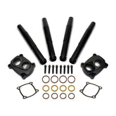 JIMS, M8 low profile tappet and pushrod cover kit. Black Tappet Block Covers Jims
