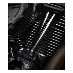 JIMS, M8 low profile tappet and pushrod cover kit. Black Tappet Block Covers Jims
