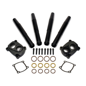 JIMS, M8 low profile tappet and pushrod cover kit. Black Tappet Block Covers Jims