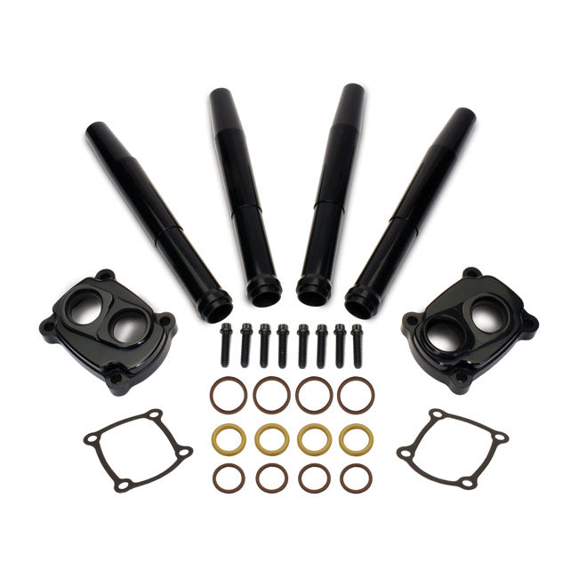 JIMS, M8 low profile tappet and pushrod cover kit. Black Tappet Block Covers Jims