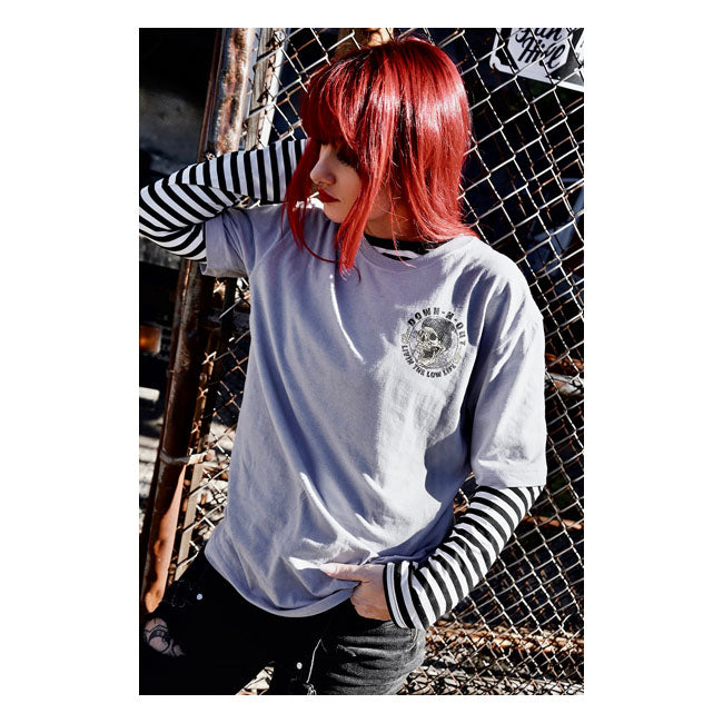 Down N Out Life Behind Bars T Shirt Grey T-Shirt Down N Out