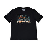 Down N Out Safety Second T Shirt Black T-Shirt Down N Out