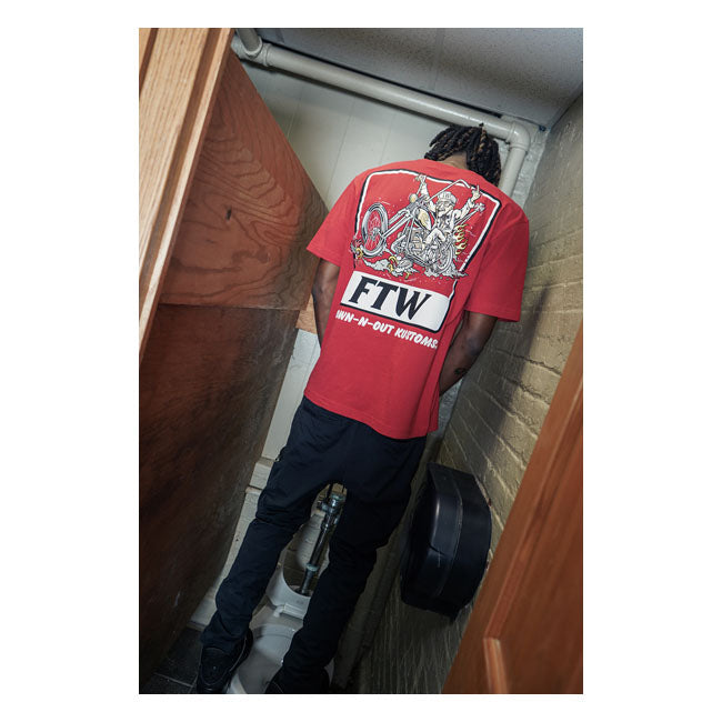 Down N Out Gettin Fried T Shirt Red T-Shirt Down N Out