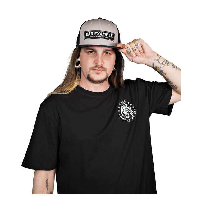 Down N Out Bad Example Snapback Cap Grey/Black