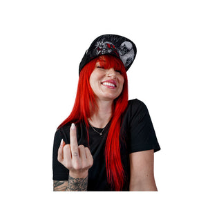 Down N Out Bad Example Snapback Cap Grey/Black Caps Down N Out