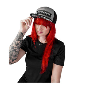 Down N Out Bad Example Snapback Cap Grey/Black Caps Down N Out