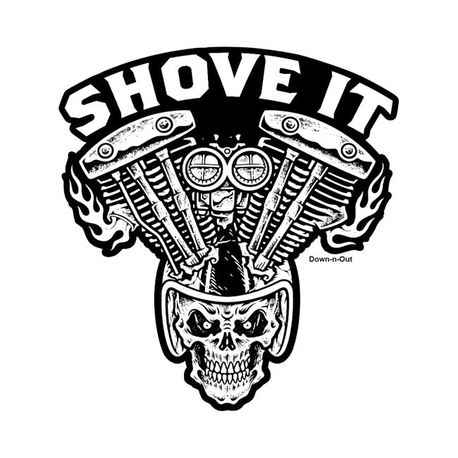 Down N Out Shove It Sticker Stickers Down N Out