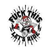 Down N Out Lets Ride Sticker Stickers Down N Out