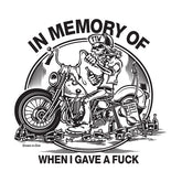 Down N Out In Memory Sticker Stickers Down N Out