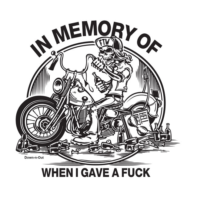 Down N Out In Memory Sticker Stickers Down N Out