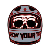 Down N Out Show Your Helmet Sticker Stickers Down N Out