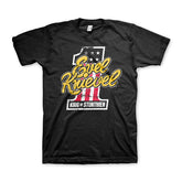 Evel Knievel King Of Stuntmen T-shirt, Black T-Shirt Evel Knievel S