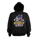 Evel Knievel No. 1 Hoodie, Black Hoodie Evel Knievel
