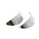 Embossed Eagle Headlamp/Spotlamp Visor. 4 1/2". Chrome Visors Mcs