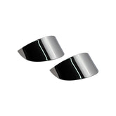 Smooth Turn Signal Visor Set. Chrome Visors Turn Signals Mcs