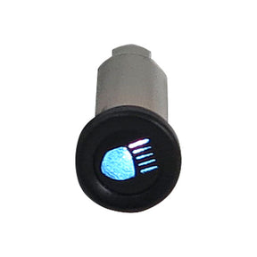 3/8 Indicator Light. Blue, With ''High Beam'' Symbol Indicator Lights Mcs