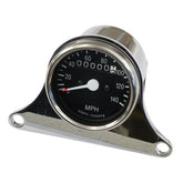 Mini Speedometer Kit Chrome, 2:1 Mph Drive Ratio Speedometers Mcs