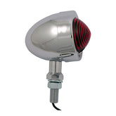 Bullet Marker Light. Chrome. Red Lens. Sf. Ext. Stud Mount Bullet Lights Mcs