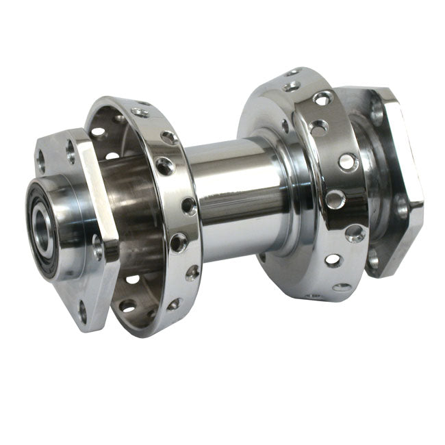 Chrome Dual Flange Hub Assy, Rear Wheel Hubs Mcs