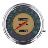 Fl Speedometer, ''48 61 Face'', Green. 2:1 Mph Speedometers Mcs