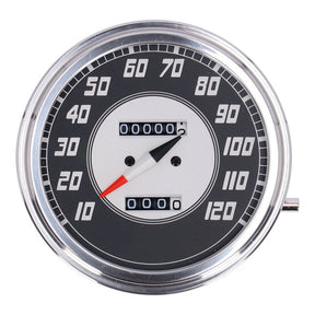 Fl Speedometer, ''46 47 Face'', Silver/Black. 2:1 Mph Speedometers Mcs